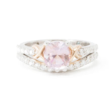Load image into Gallery viewer, Alicia&#39;s Custom Pink Sapphire Gold Engagement Ring