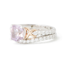 Load image into Gallery viewer, Alicia&#39;s Custom Pink Sapphire Gold Engagement Ring