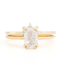Load image into Gallery viewer, Gold Diamond Crown Stacking Ring