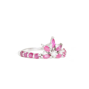 Cheryl's Custom Heirloom Ruby & Diamond Custom Ring